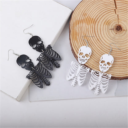 Gothic Halloween Exaggerated Creative Skull Earrings
