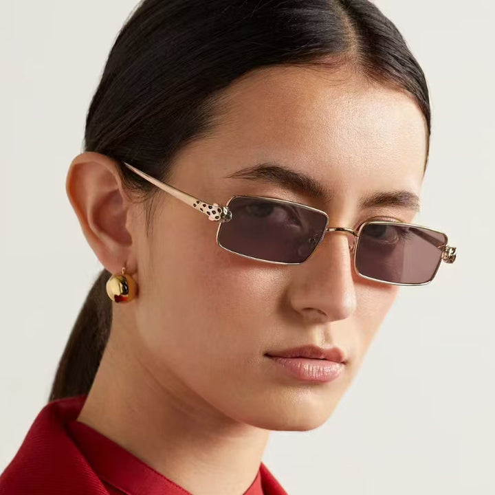 Lunettes de soleil à monture métallique
