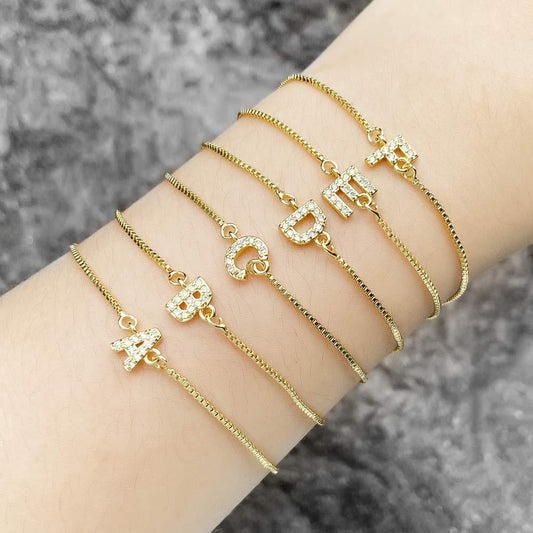 Fashion Adjustable Alphabet Bracelet for Women