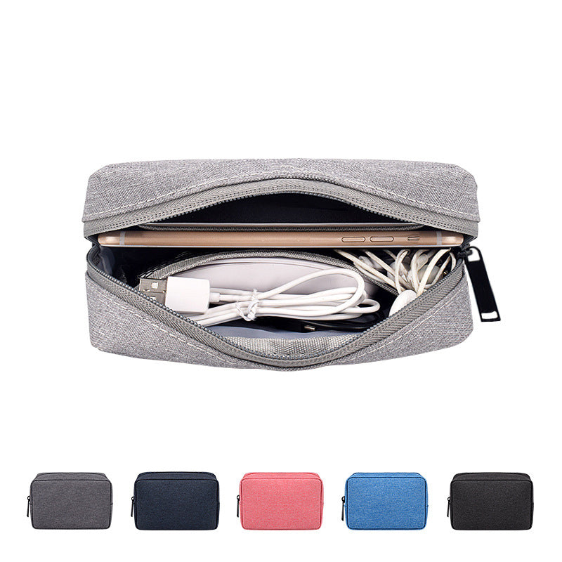 Bolsa de cosméticos de color sólido para viajes y almacenamiento