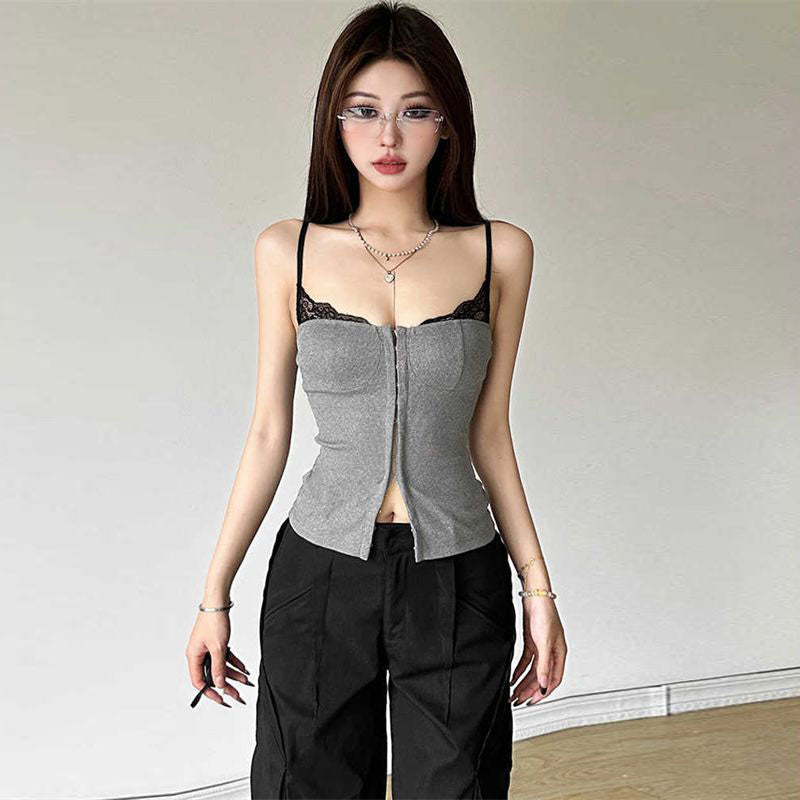 Sexy Women Lace Patchwork Camisole Top