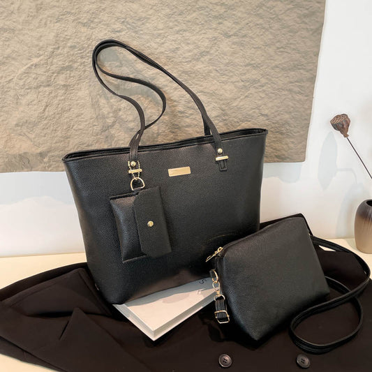 Three-Piece Set Simple Large Capacity Tote Bag
