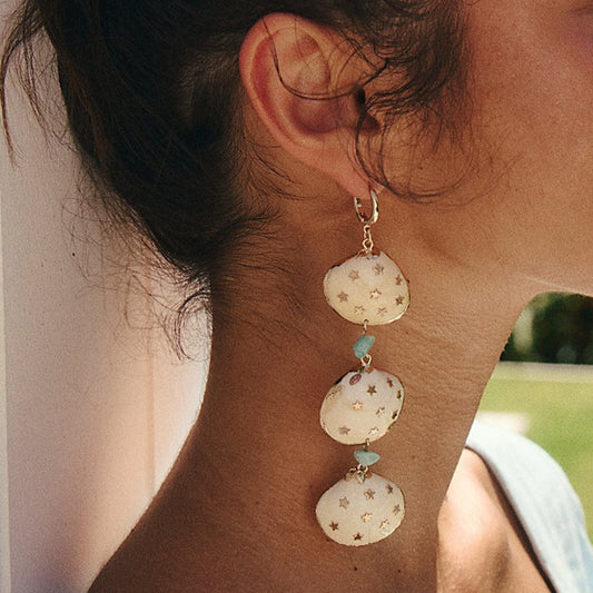 Women Fashion Geometric Alloy Oil Earrings Stylish Trendy Jewelry