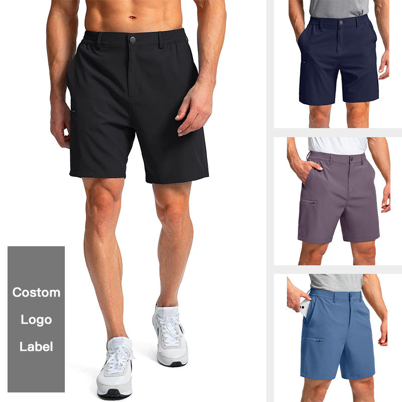Pantalones cortos casuales rectos y sueltos de verano para hombre