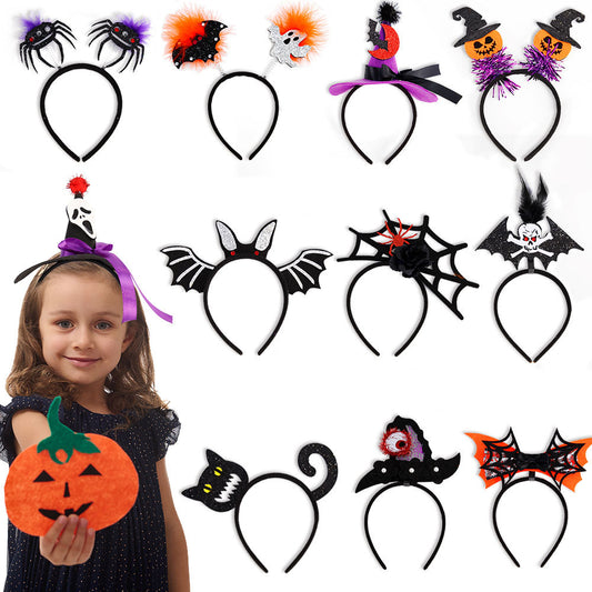 Diadema estéreo para fiesta de Halloween con accesorios festivos