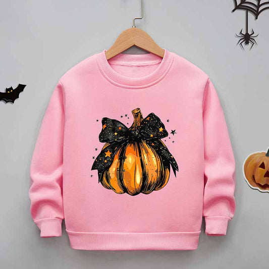 Kids Toddler Boys Girls Cartoon Print Fleece Sweatshirts