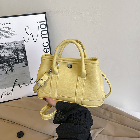 Fashion Simple Solid Color Handbag