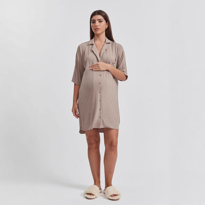 Simple Casual Half Sleeve Pregnant Women Dress