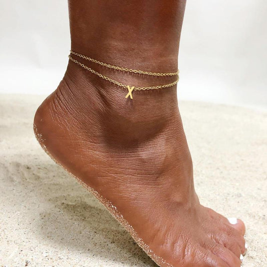 Women's Fashion Vacation Beach Double Anklet