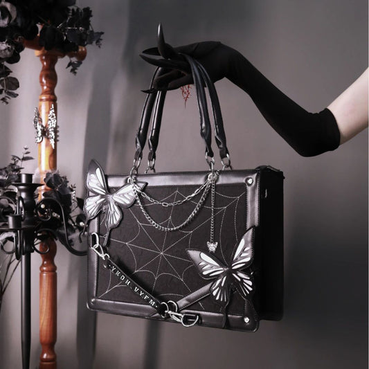 Women Fashion Creative Gothic Maze Butterfly Handbag
