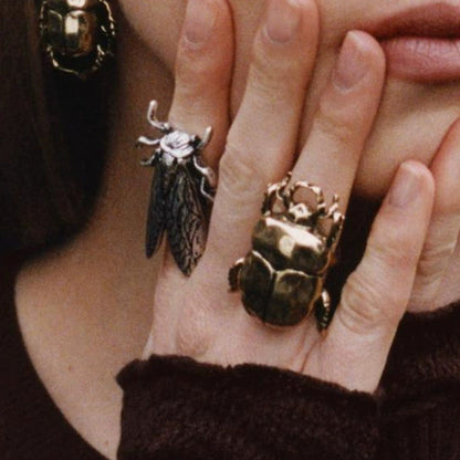 Anillo de aleación con diseño de animal para mujer