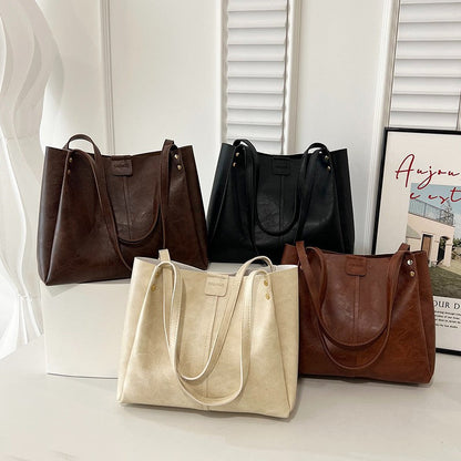 Bolso de mano informal de gran capacidad a la moda para mujer
