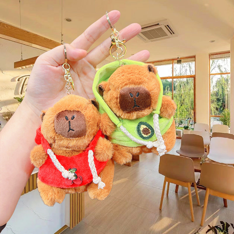 Cute Cartoon Plush Guinea Pig Keychain Bag Pendant Lovable Wind Style