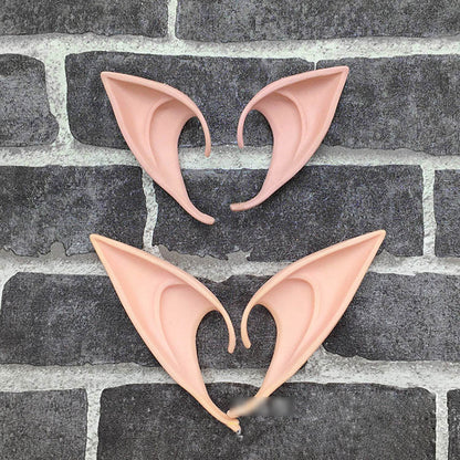 Oreilles d'elfe en latex pour déguisement de fête