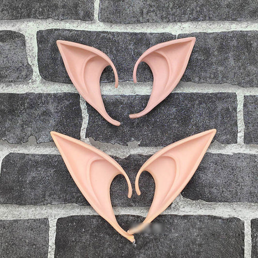 Oreilles d'elfe en latex pour déguisement de fête