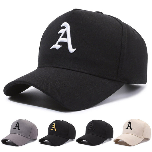 Gorra de algodón con letras bordadas sencillas y ajuste ajustable