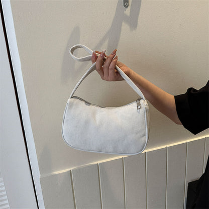 Solid Color Simple Fashion Underarm Bag