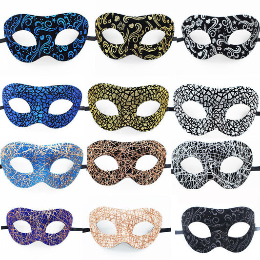 Máscara de media cara del Zorro de moda, sencilla y a juego con colores