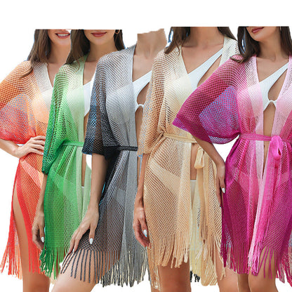 Trajes de baño con borlas y degradados a la moda para mujer