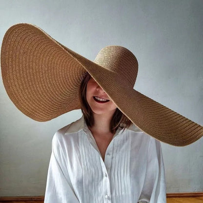 Beach Holiday Straw Collapsible Sun Hat with Color Options