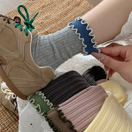 Fashion Distinctive Wood Ear Side Stockings