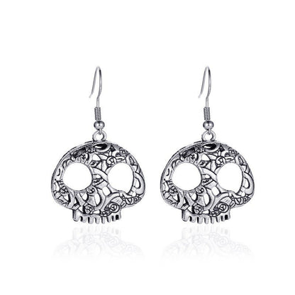 Halloween Women's Simple Skull Earrings