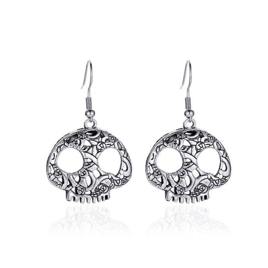 Halloween Women's Simple Skull Earrings