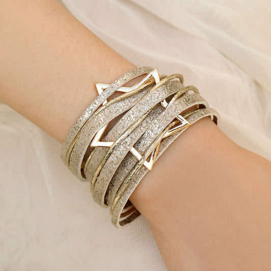 Bohemian Star Leather Multi-Layer Bracelet