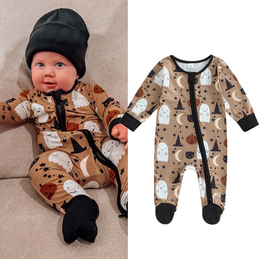 Kids Baby Boys Girls Long Sleeve Halloween Romper