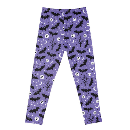 Leggings de ocio con estampado de Halloween para niñas pequeñas