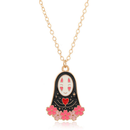 Halloween Women Cute Vintage Monster Necklace Pendant
