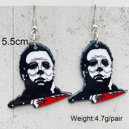 Halloween Women Fashion Scary Zombie Vampire Dangle Earrings