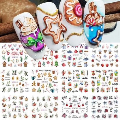 Halloween Series Funny Skull Bone Ghost Diy Nail Sticker