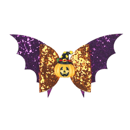 Pince à cheveux citrouille pour enfants, motif dessin animé, à la mode, pour Halloween