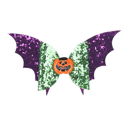 Pince à cheveux citrouille pour enfants, motif dessin animé, à la mode, pour Halloween