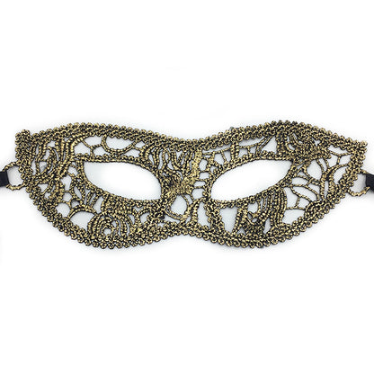 Women Simple Hollow Lace Half Face Mask for Halloween