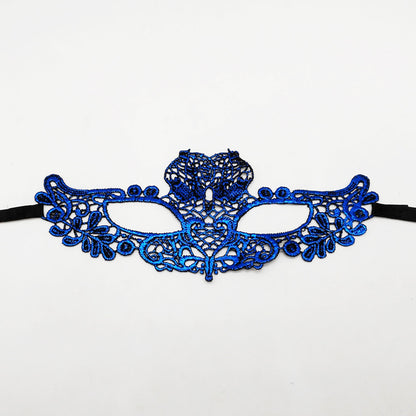 Masque en métal drôle en dentelle à la mode, masque papillon en fer rose doré pour hommes et femmes