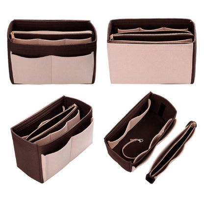 Bolsa de cosméticos interior de fieltro plegable de moda para mujer
