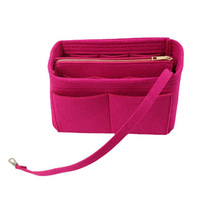 Bolsa de cosméticos interior de fieltro plegable de moda para mujer
