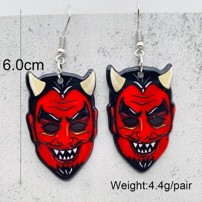 Halloween Women Fashion Scary Zombie Vampire Dangle Earrings