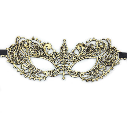 Women Simple Hollow Lace Half Face Mask for Halloween