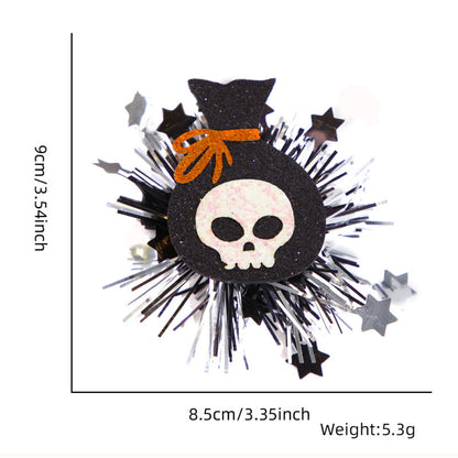 Accessoires pour épingles à cheveux en maille fantôme et citrouille d'Halloween