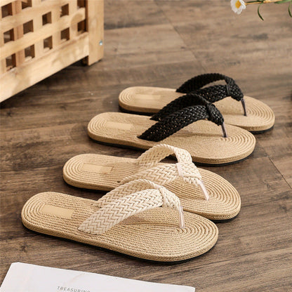 Chanclas casuales de playa de talla grande para mujer de moda de verano