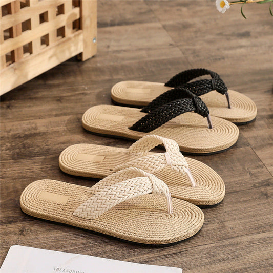 Chanclas casuales de playa de talla grande para mujer de moda de verano