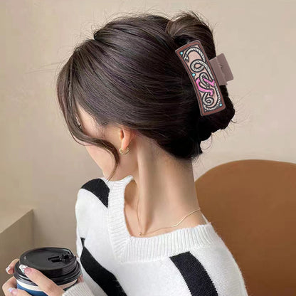 Pinza para el pelo con diseño de cactus, girasol y letras de chica vaquera occidental
