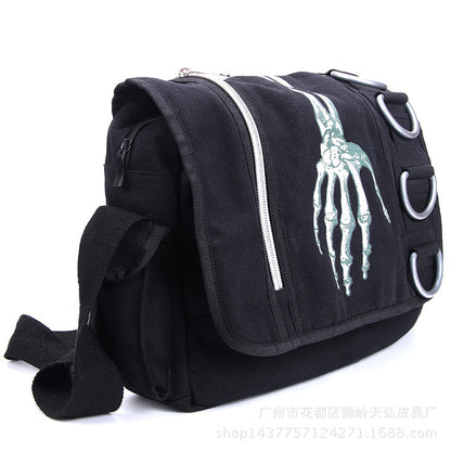 Bolso de hombro con calavera personalizada de Halloween para mujer