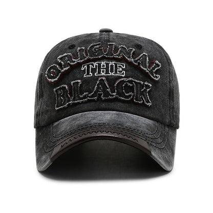 Gorra de béisbol con letras bordadas, estilo retro, informal, a la moda para hombre