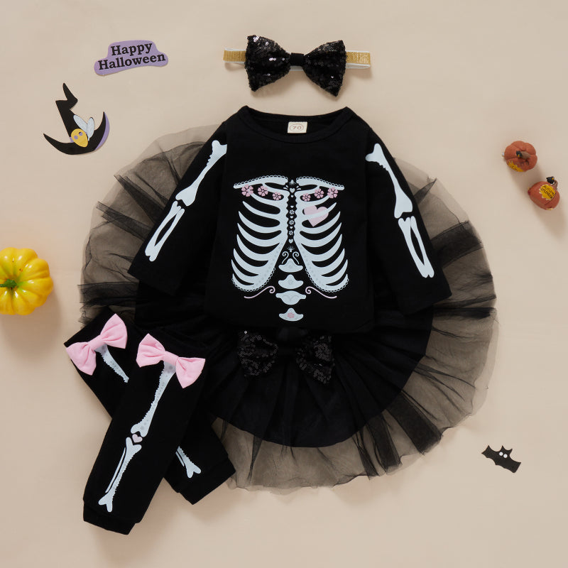 Baby Girls Halloween Clothing Set Cotton Polyester Design