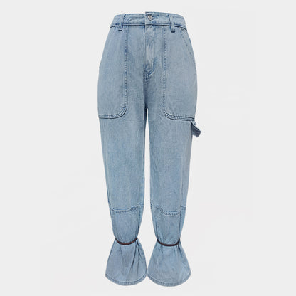 Street Women Fashion Jeans Made of Durable Denim