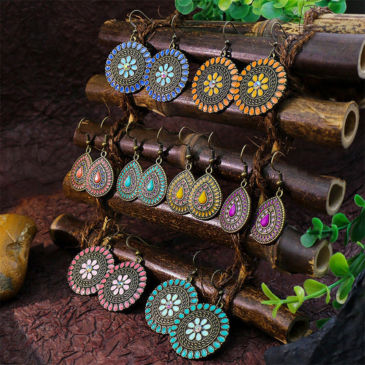 Bohemian Ethnic Style Retro Geometric Earrings